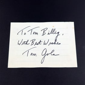 Tom Gola Basketball Autographed Card