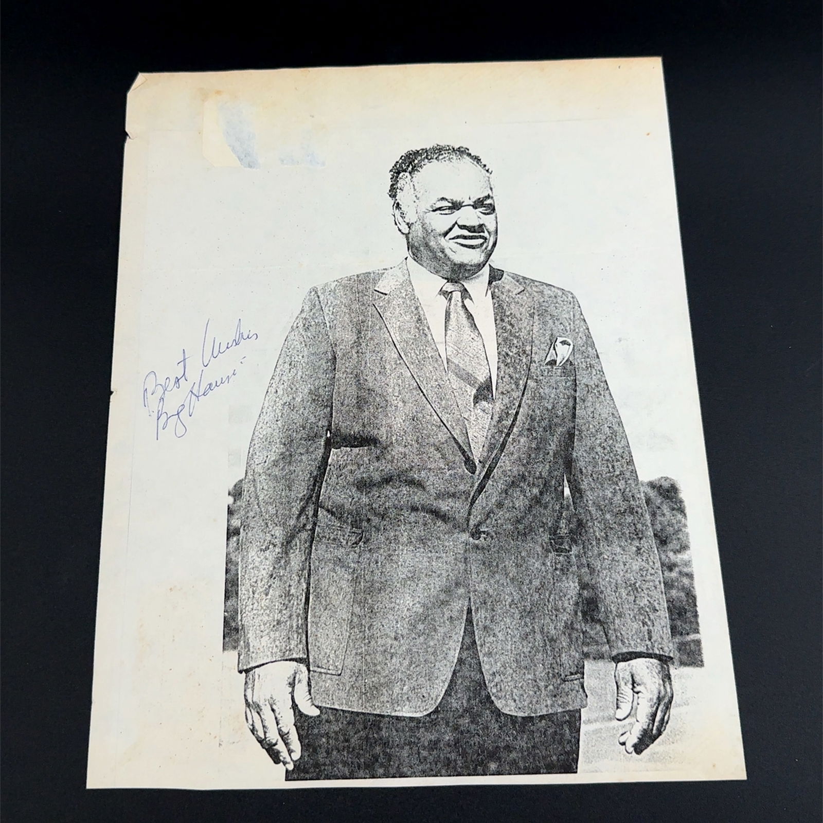 Clarence "Big House" Gaines Autographed Photo (1 of 1)
