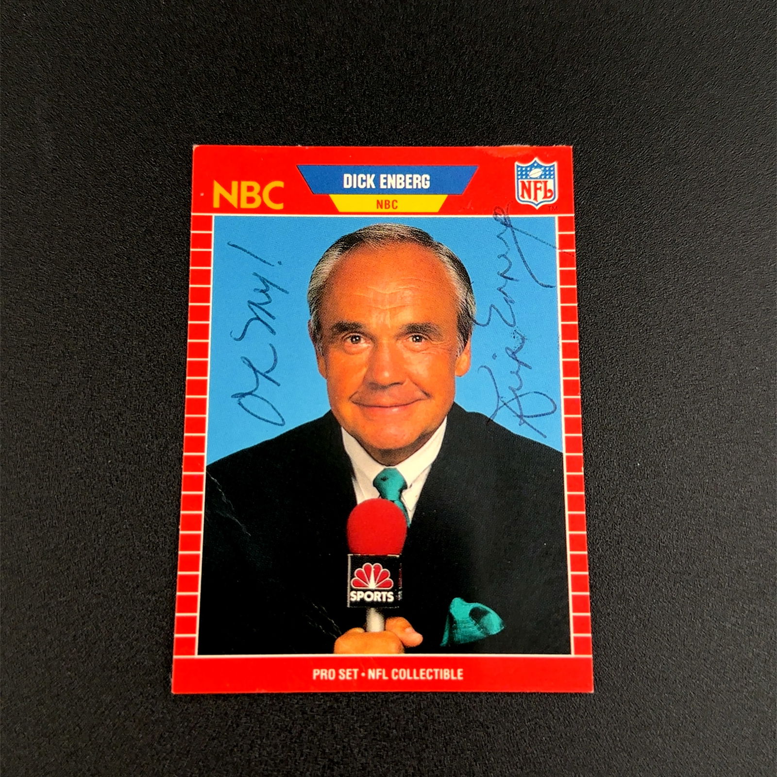 Dick Enberg Signed NBC Sports Trading Card (1 of 1)
