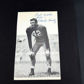 Charlie Conerly Football Autographed Photo