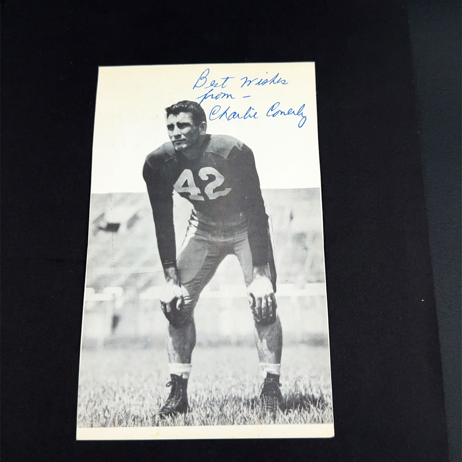 Charlie Conerly Football Autographed Photo (1 of 1)