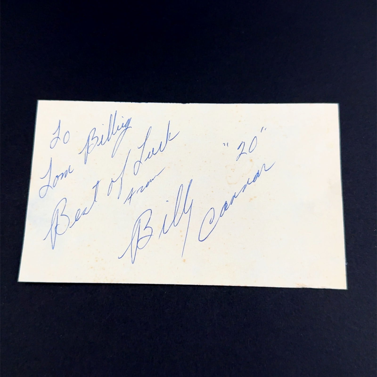 Billy Cannon Football Autographed Postcard (1 of 1)