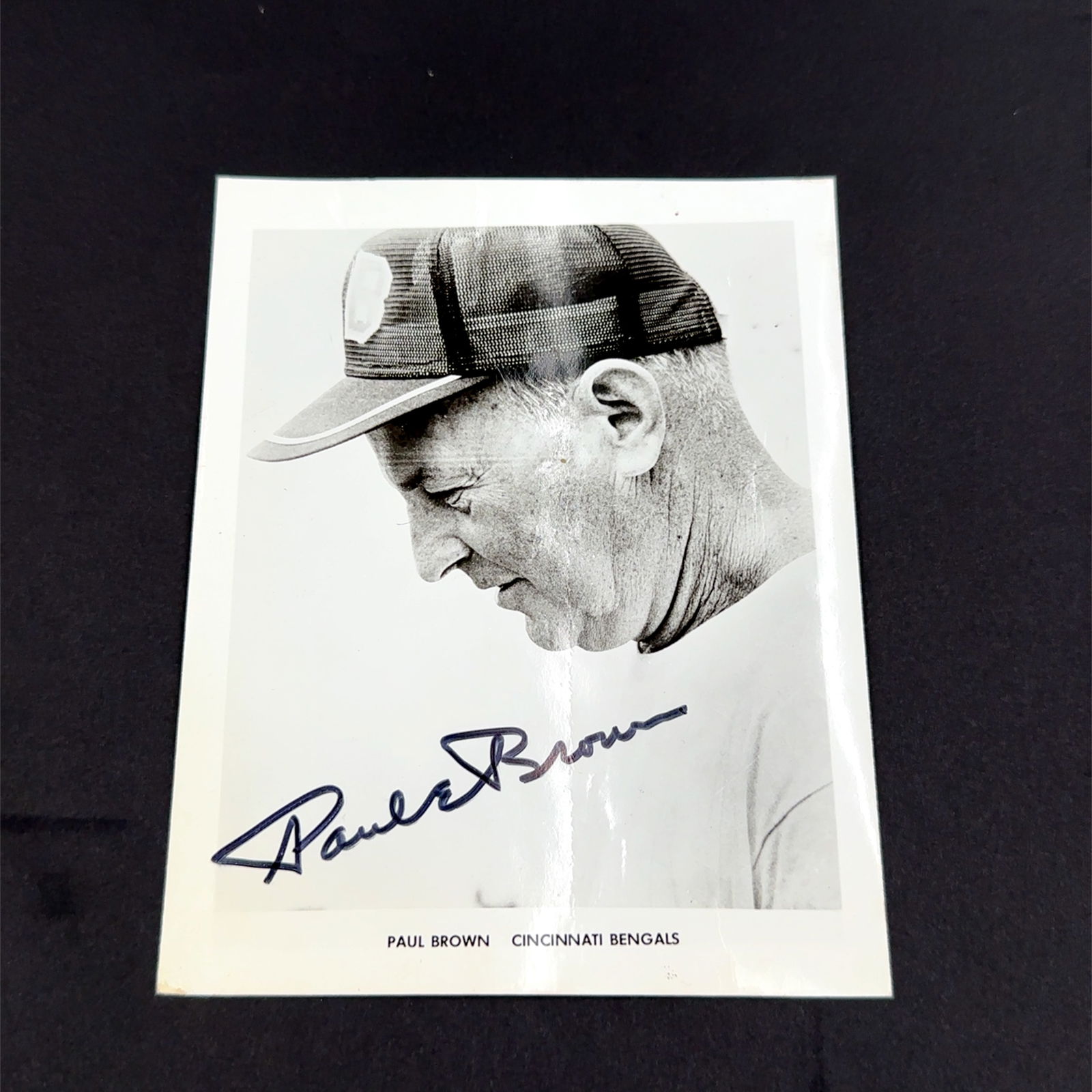 Paul Brown Cincinnati Bengals Autographed Photo (1 of 1)