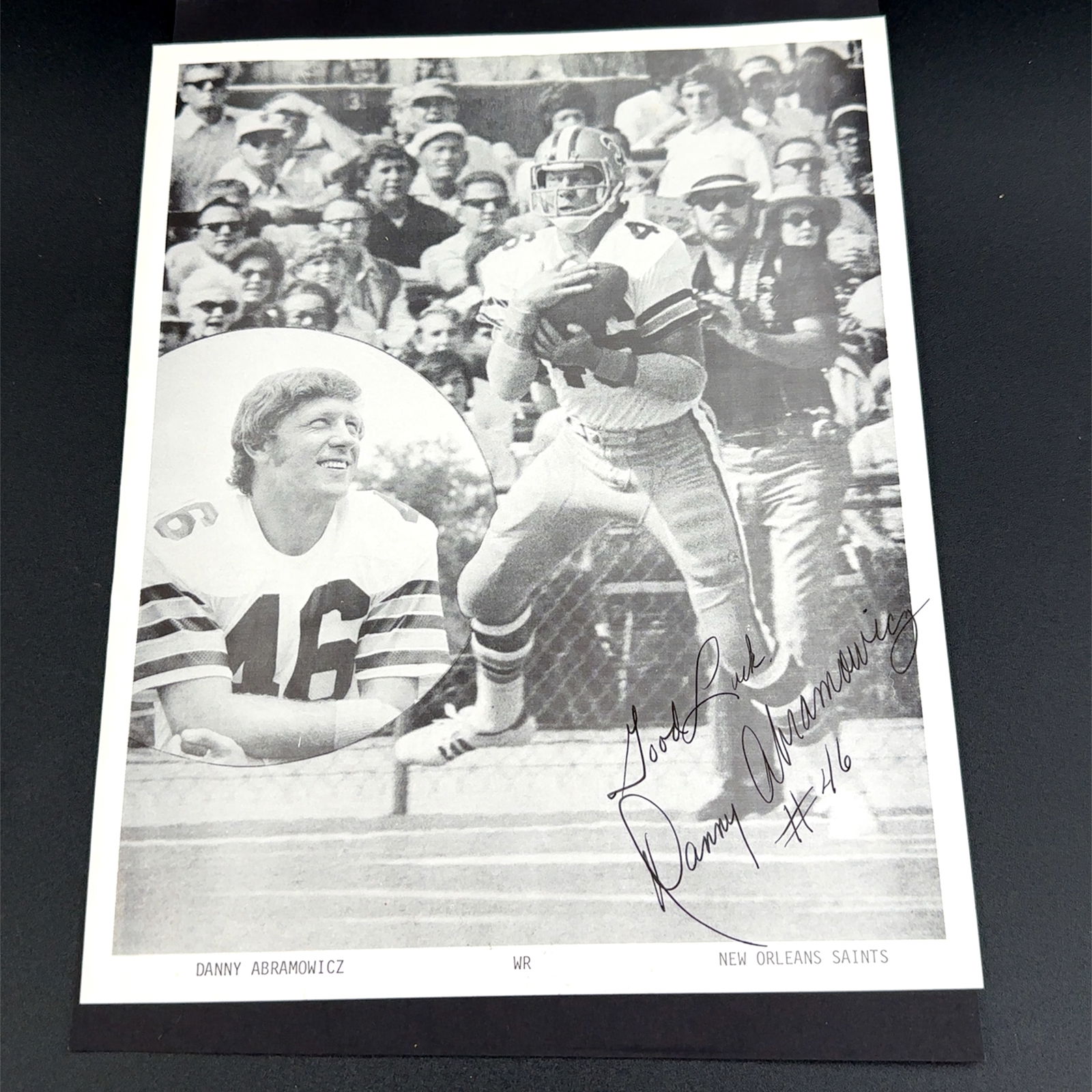 Danny Abramowicz New Orleans Saints Autographed Photo (1 of 1)