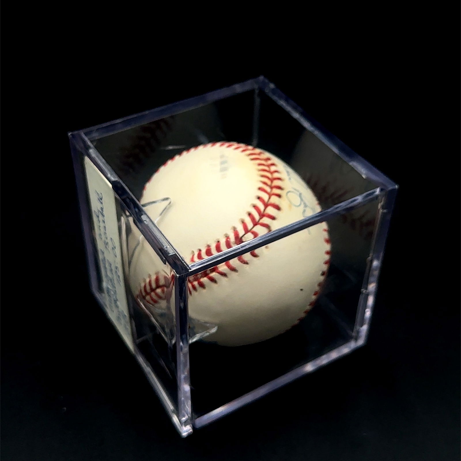 Nolan Ryan Signed Baseball in Display Case (1 of 4)