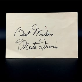 Monte Irvin Signed Postcard
