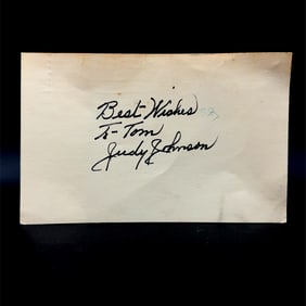 Judy Johnson Baseball Signed Postcard