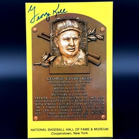 George Kell Baseball Hall of Fame Autographed Card