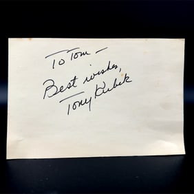 Tony Kubek Autographed Postcard