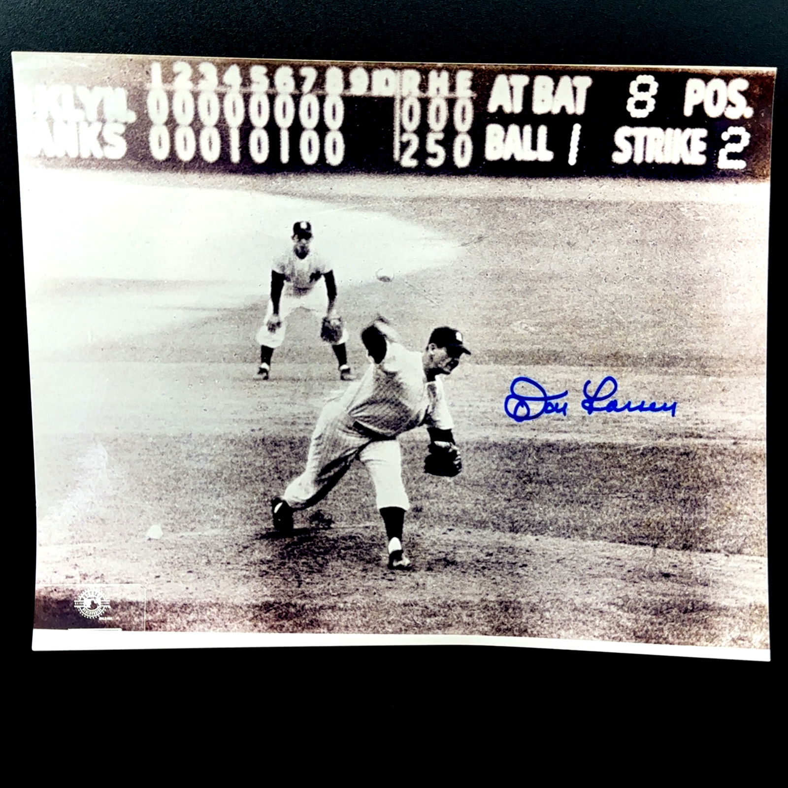 Don Larsen Autographed Photo and Index Card (1 of 6)