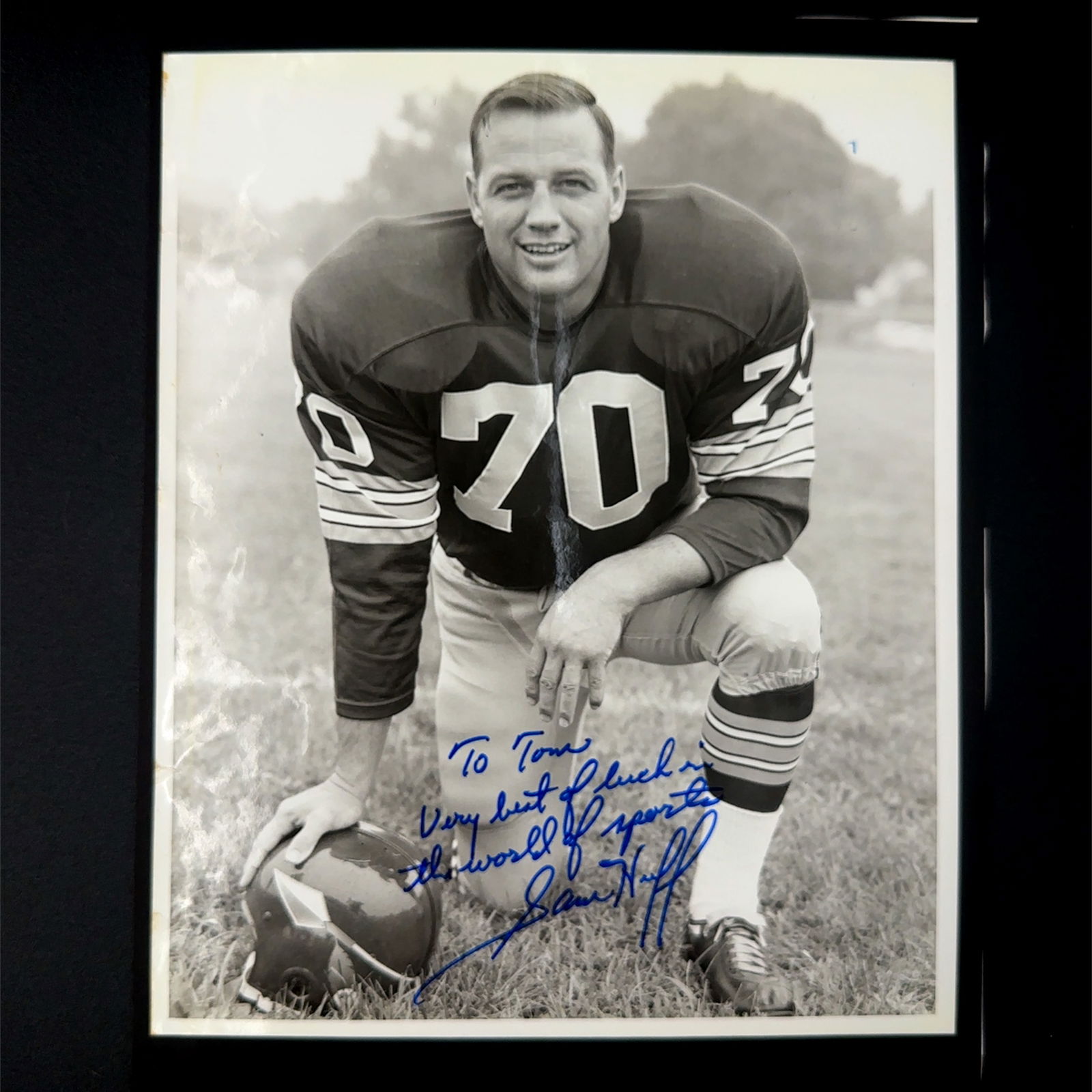Sam Huff Autographed Photo (1 of 1)