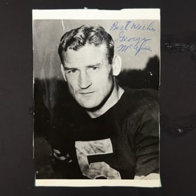 George McAfee Autographed Photo