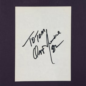 Ozzie Newsome Autographed Index Card