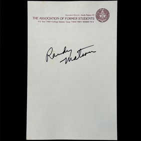 Randy Matson Autograph