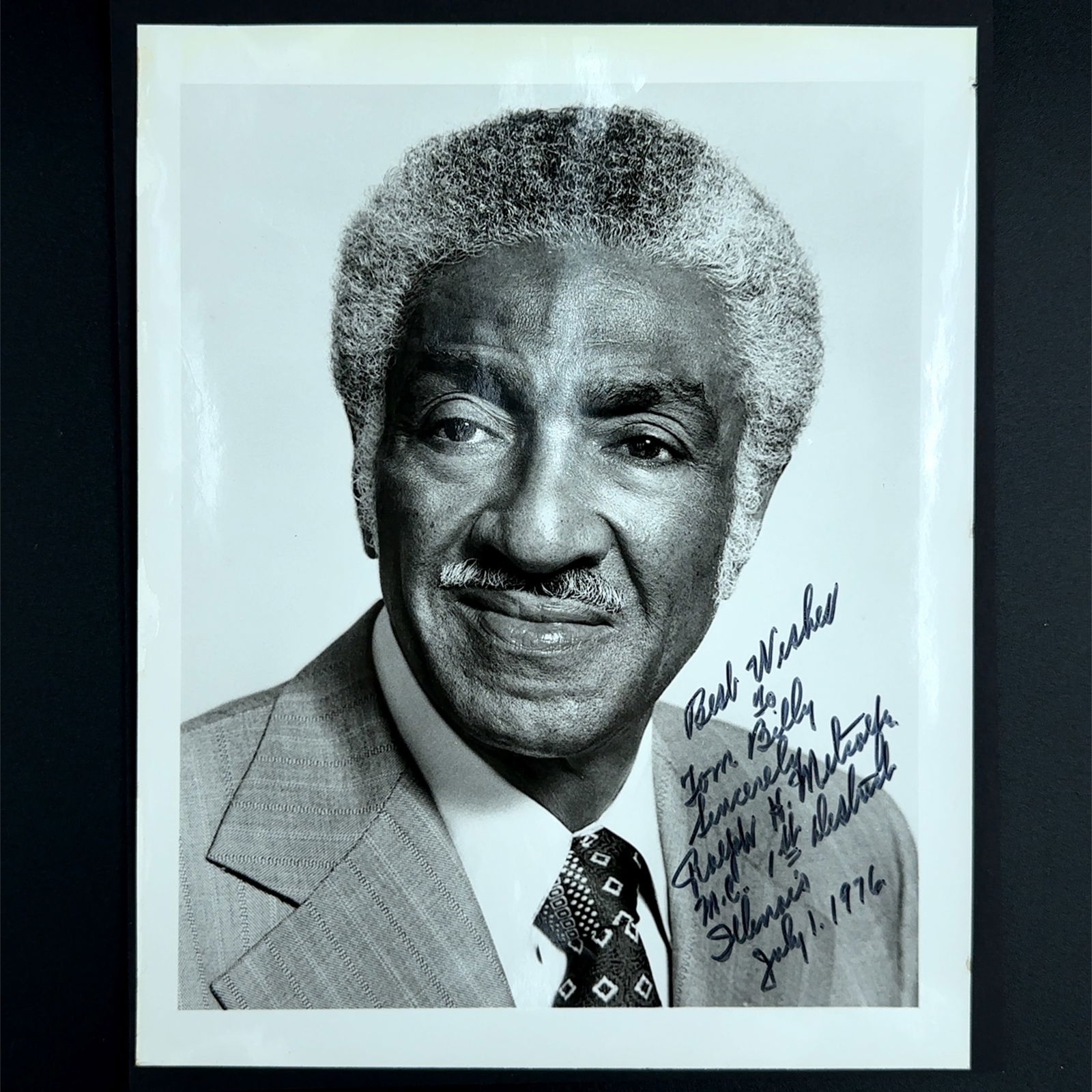 Ralph Metcalfe Autographed Photo (1 of 2)