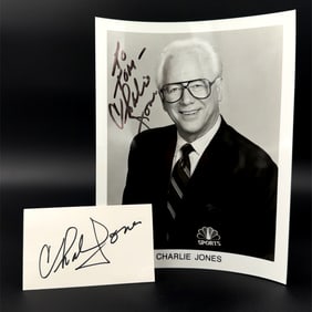 Charlie Jones Autograph Lot