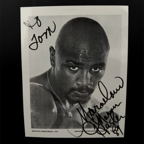Marvelous Marvin Hagler Autographed Photo