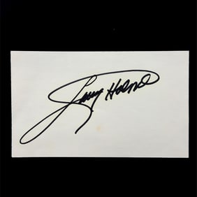 Larry Holmes Autographed Card and Letter