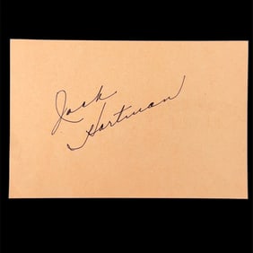 Jack Hartman Autograph