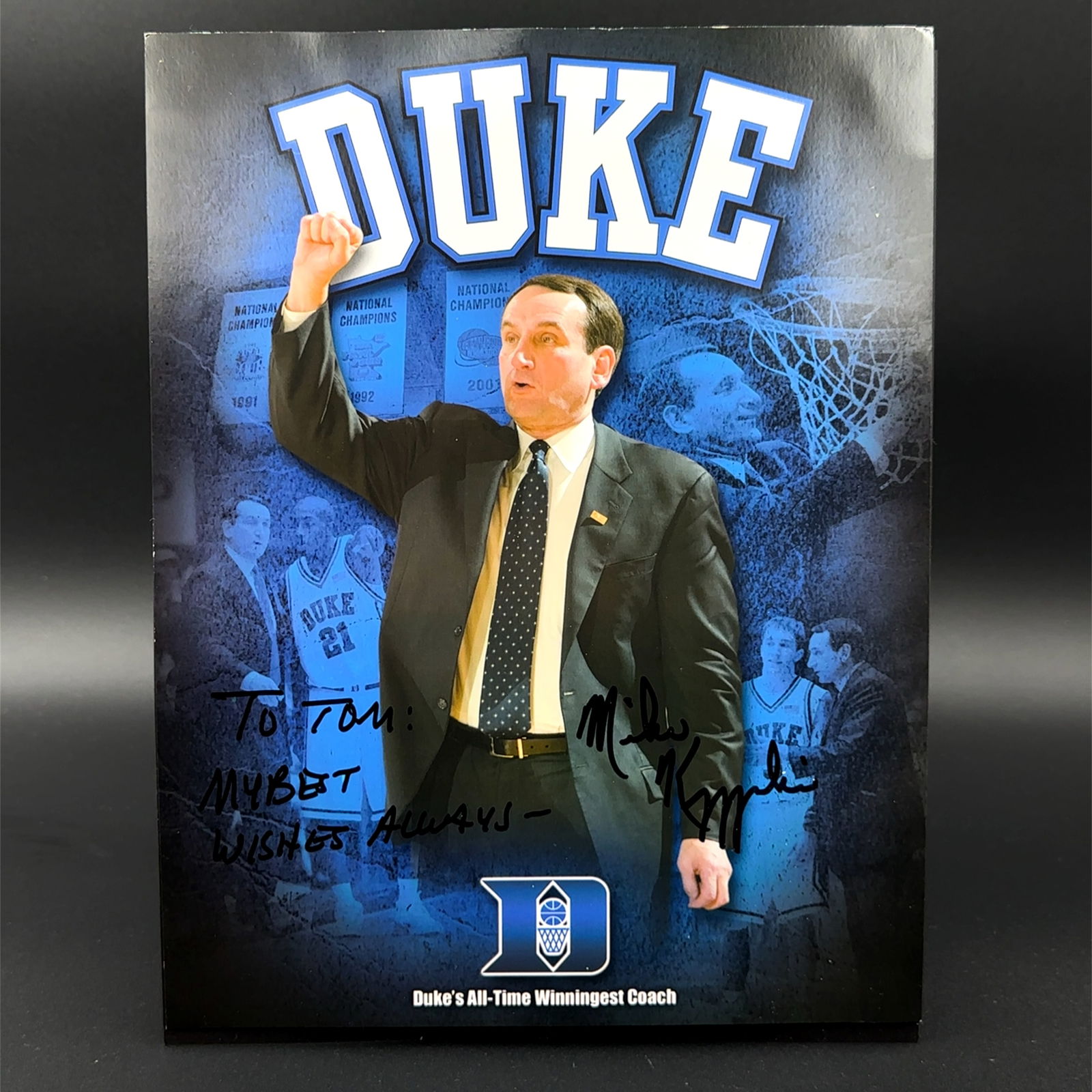Mike Krzyzewski Autographed Photo (1 of 2)