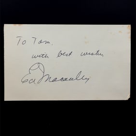 Lot of Two Ed Macauley Autographs