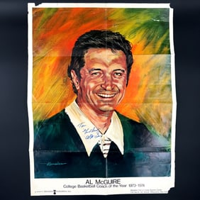 Autographed Al McGuire Poster