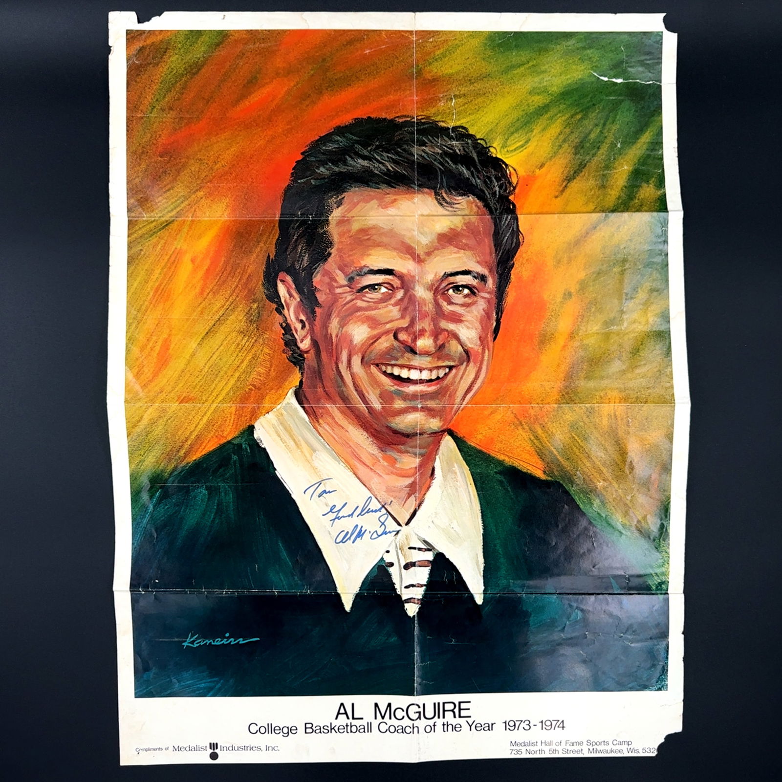 Autographed Al McGuire Poster (1 of 3)