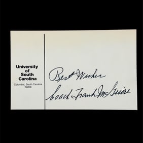 Frank McGuire Autographed Card