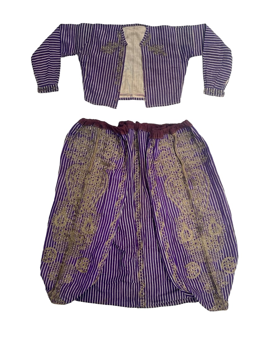 Ottoman Turkish Metallic Thread Embriodered Cepken & Baggy Trousers (1 of 9)