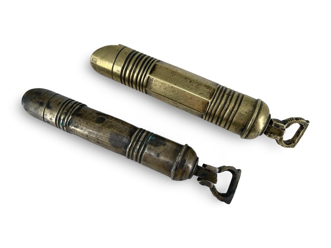 Lot of (2) Ottoman Gunpowder Measures (1 of 3)