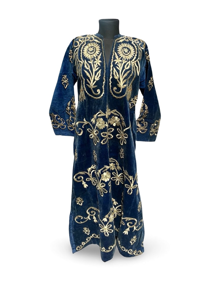 19th Century Ottoman Metallic Thread Embroidery Bindalli Dress (1 of 11)