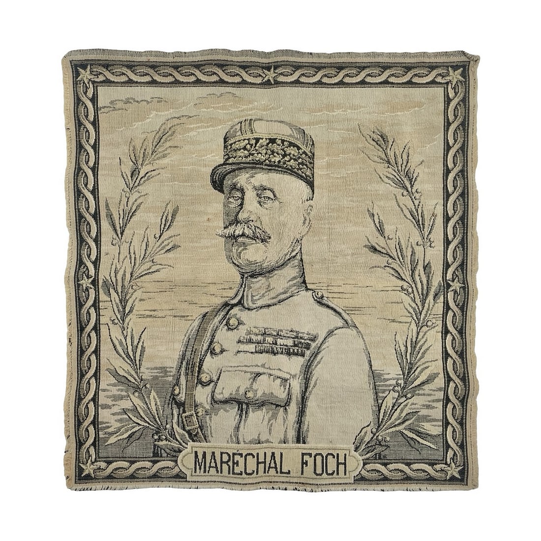 WWI French General Ferdinand Foch Tapestry Portrait (1 of 2)