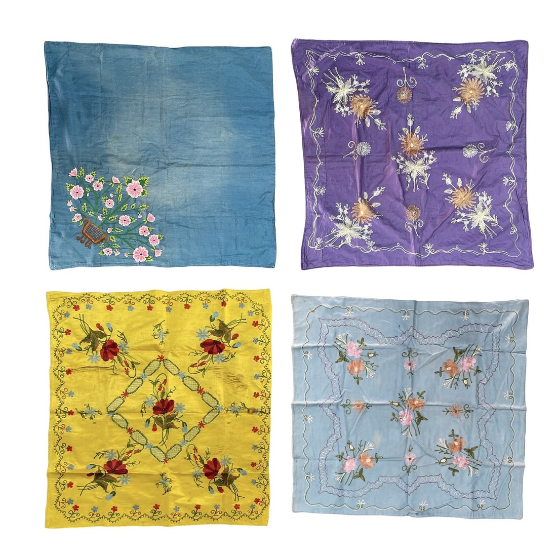 Lot of (4) Ottoman Turkish Bohca Wraps (1 of 5)