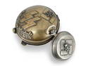 WWII German SS Officer's Pocket Watch and Its Original Brass Case