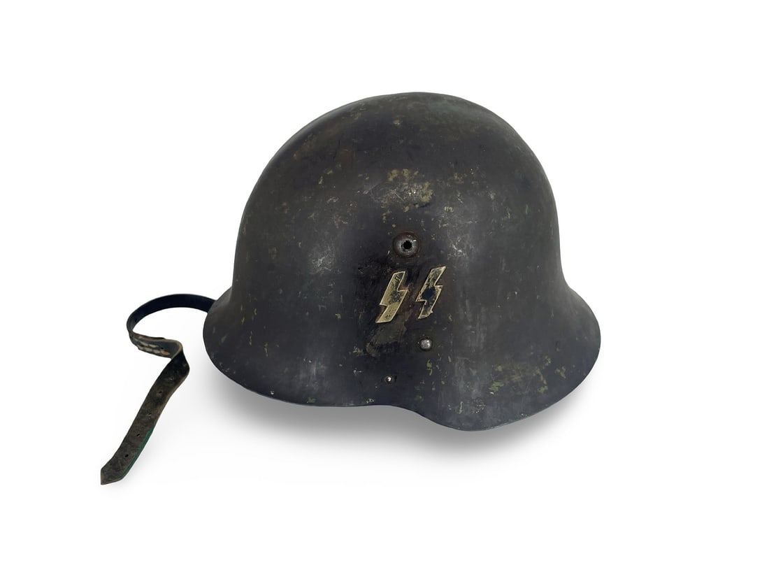 WWII German Third Reich Helmet: Description: WWII German Third Reich helmet, 28 x 25,5 cm. Condition: in good condition. Inhouse worldwide shipping, including handling: $60. This item will be shipped from outside the US. Feel free t