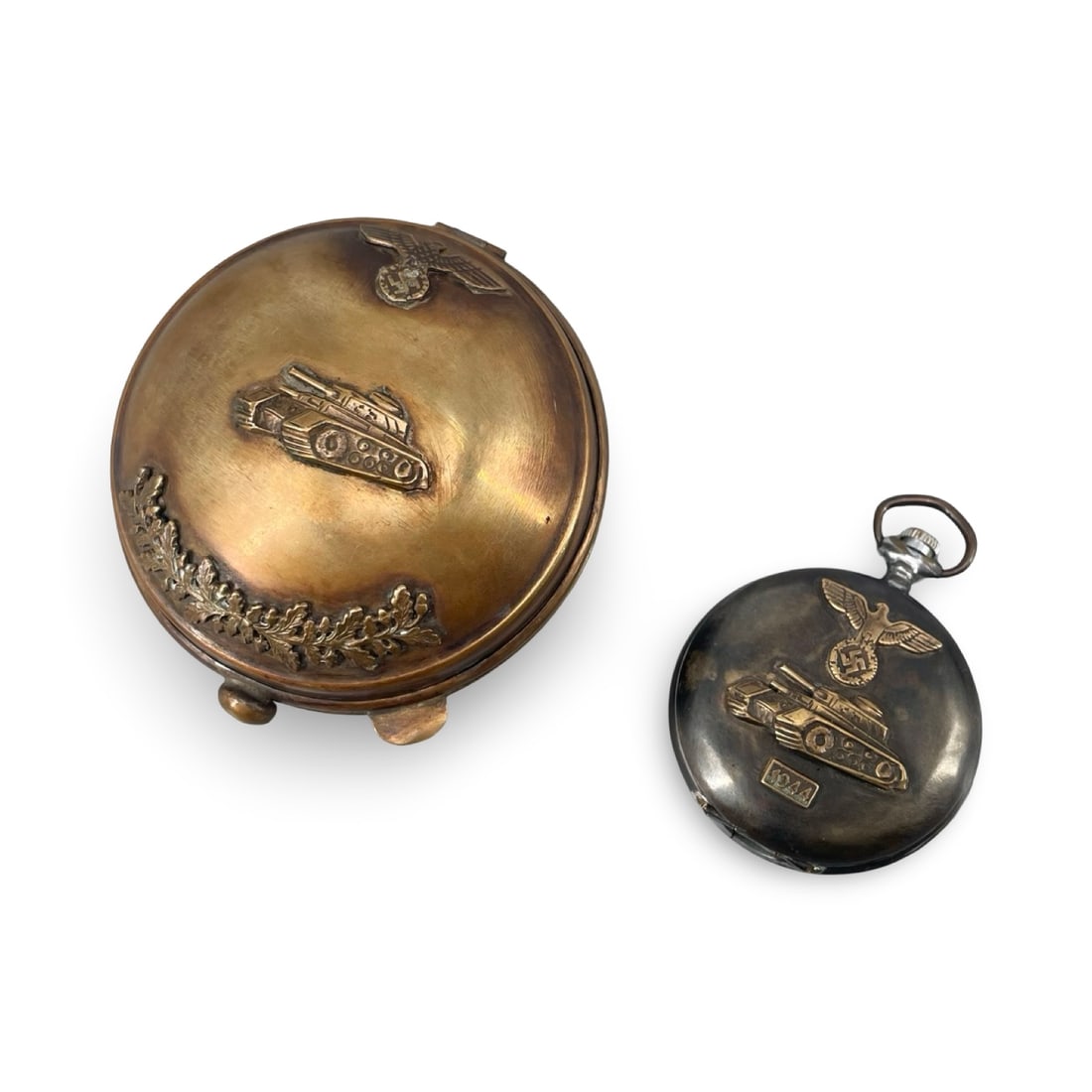 WWII German Third Reich Panzer Division Wehrmacht Pocket Watch in Its Original Case: WWII World War II German Third Reich Nazi Panzer Division Wehrmacht Pocket Watch in Its Original Case. It works properly. Worldwide shipping: $40. IMPORTANT NOTES We provide domestic US bank account f