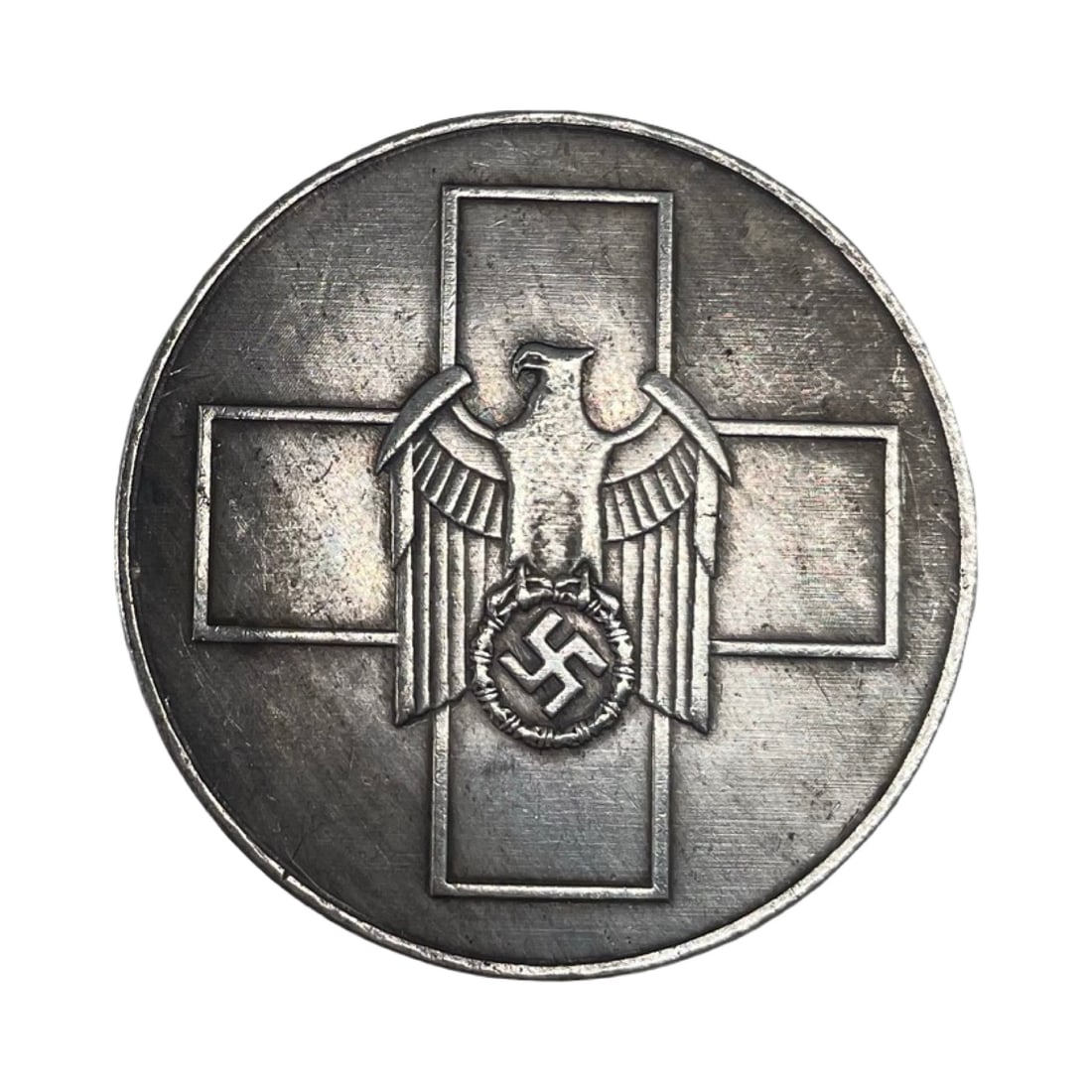 WWII German Third Reich Coin: WWII German Third Reich Nazi coin. The ruler in the picture is in cm. Worldwide shipping: $25. IMPORTANT NOTES We provide domestic US bank account for payments from the US; domestic UK bank account fo