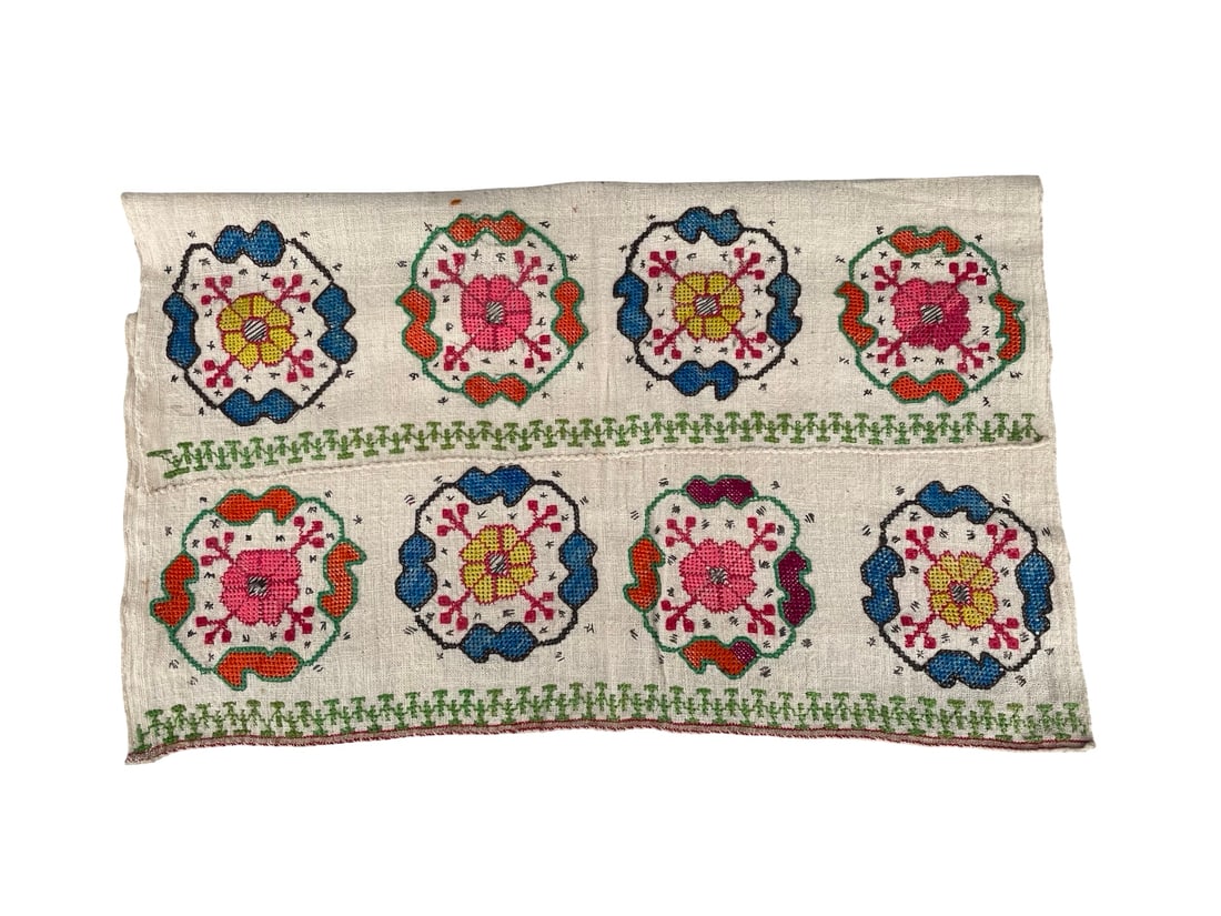 1900's Balkan or Anatolian Embroidered Towel (1 of 2)