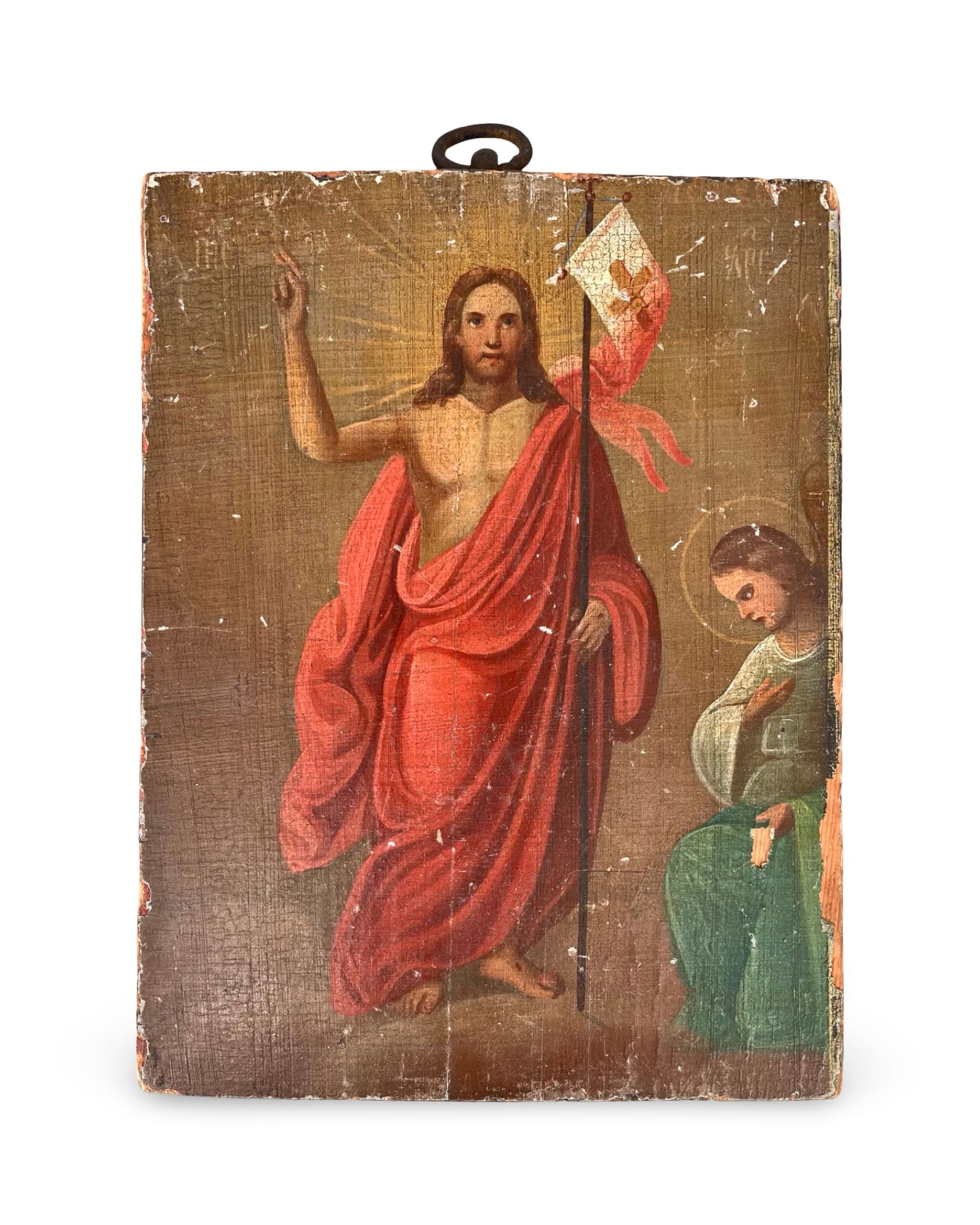 Christian Orthodox Icon of the Resurrection of Christ – Greek/Balkan, 19th Century (1 of 8)