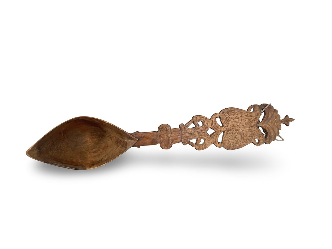 Balkan Ceremonial Wooden Spoon, early 19th century (1 of 13)