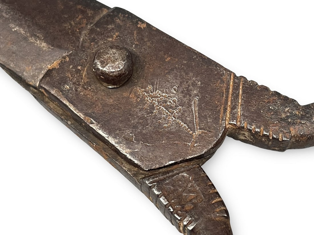 1834 Dated Greek Scissors with Maker’s Stamp - 3