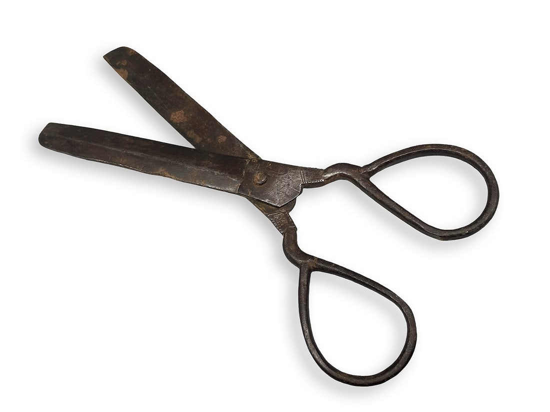 1834 Dated Greek Scissors with Maker’s Stamp - 4