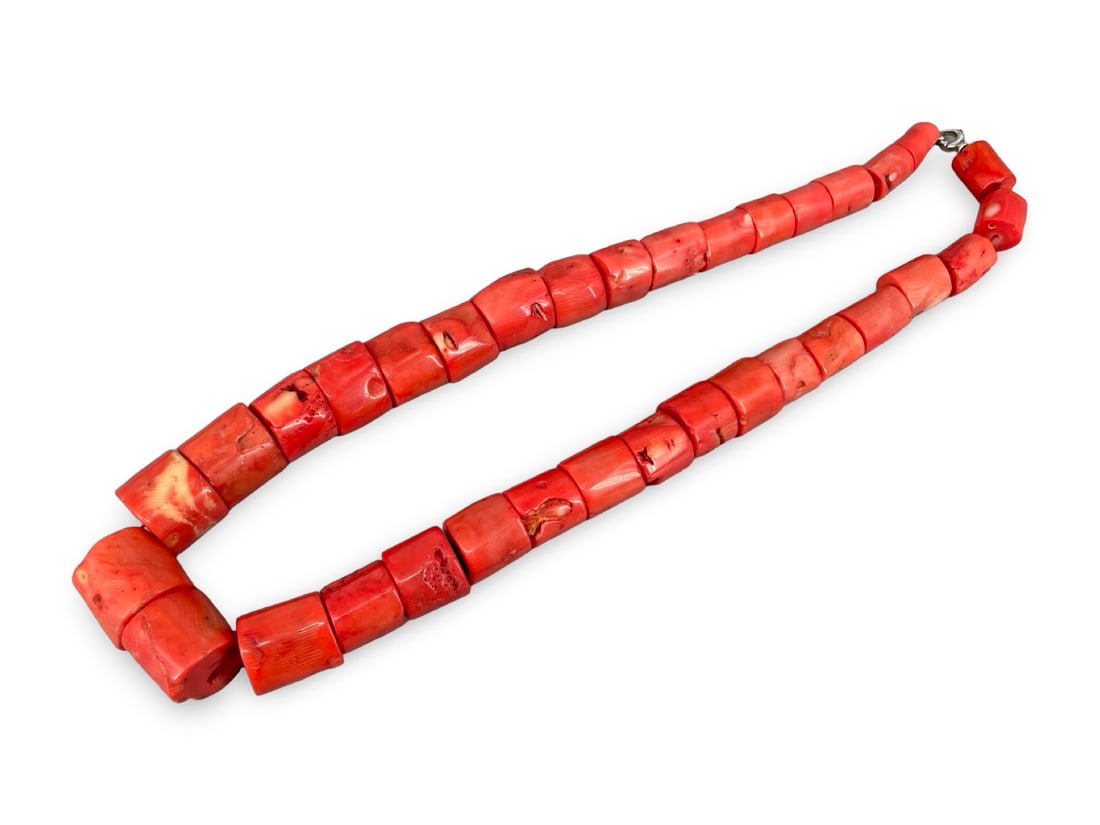 Massive Vintage Himalayan Tribal Statement Necklace – Over 400g of Chunky Natural Bamboo Coral (1 of 8)