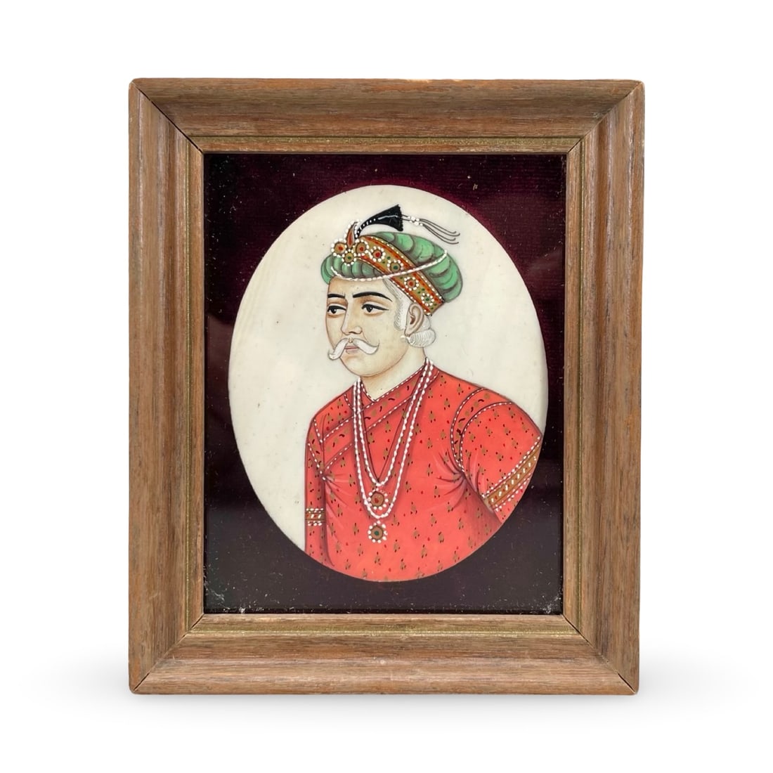 19th C. Indian Miniature Portrait of Mughal Emperor Akbar the Great (1 of 5)