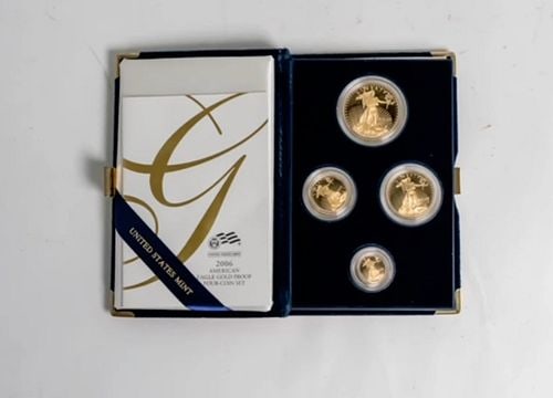 1998 W 4 Coin Proof Platinum Eagle Set