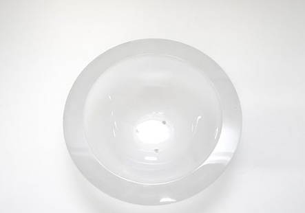 Vintage Orrefors 4N4821-13 Frosted Large Crystal Bowl: Vintage Orrefors 4N4821-13 Frosted Anne Nilsson Crystal Bowl made in Sweden. Hand Numbered. Dimensions: 11 1/2" in. x 4" in. The Orrefors glassworks were founded in 1898 on the site of an older iron
