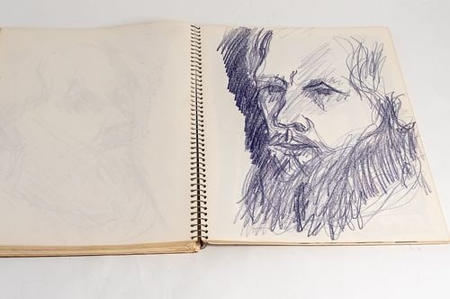 New York Abstract Artist Edward Avedisian Original Artist Sketchbook (1 of 20)