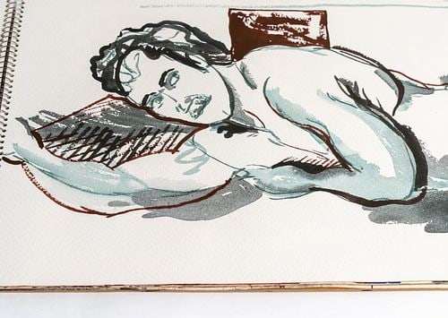 New York Abstract Artist Edward Avedisian Original Artist Sketchbook (1 of 20)