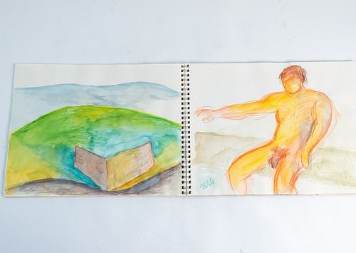 New York Abstract Artist Edward Avedisian Original Artist Sketchbook (1 of 20)