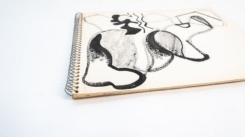 New York Abstract Artist Edward Avedisian Original Artist Sketchbook (1 of 20)